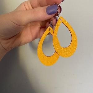 Yellow earrings